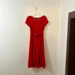 Red Lace dress